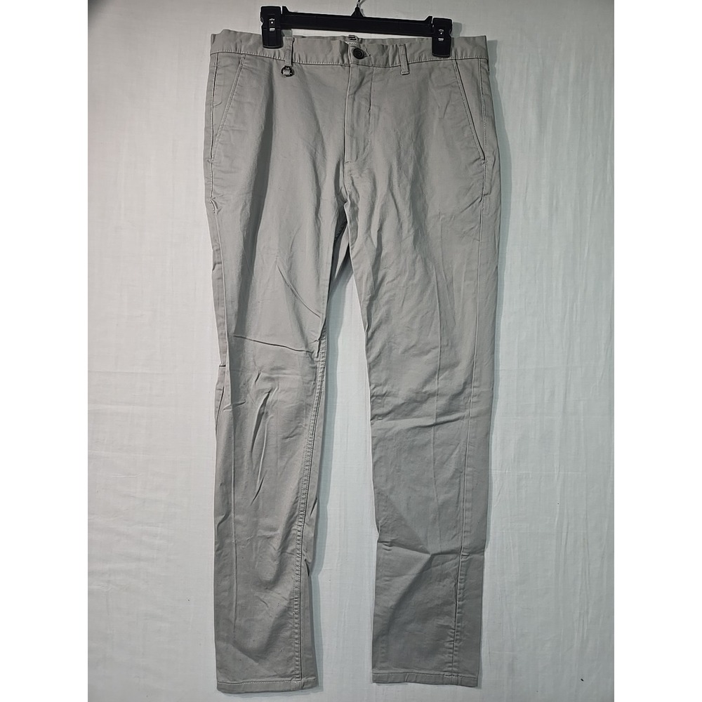 Zara Man Basic Collection Chino Pants Mens 32x30 Gray Slim Skinny Fit‎ Pants